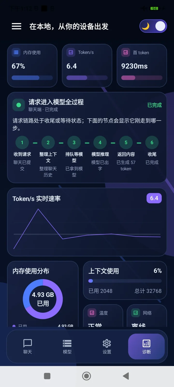 诊断页